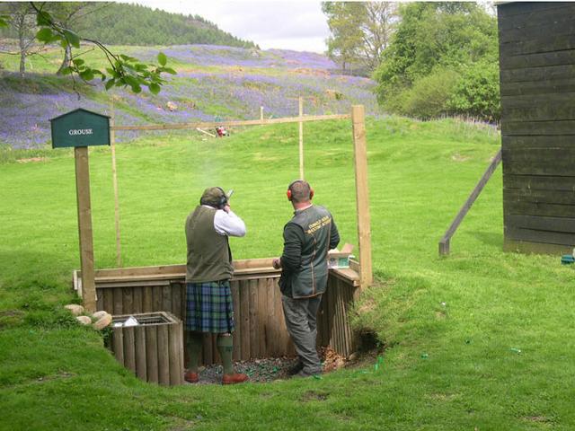 Clay pigeon shooting